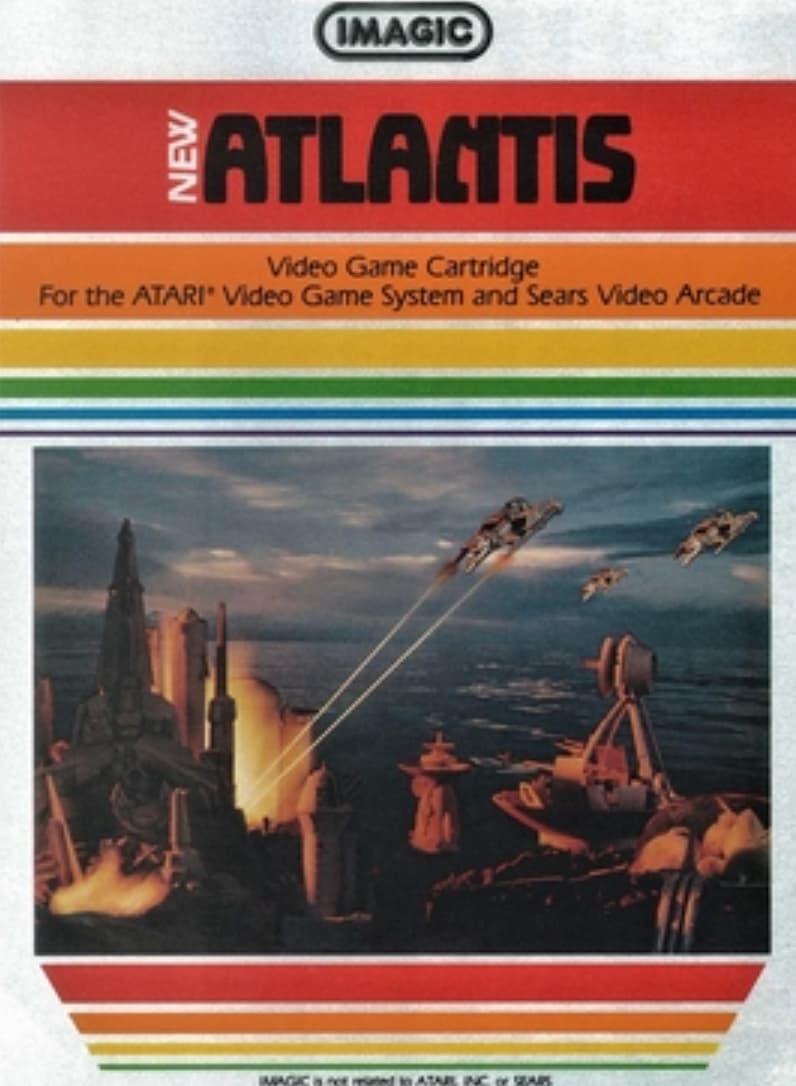 atlantis atari 2600 box art - Imagic Atlantis Video Game Cartridge For the Atari Video Game System and Sears Video Arcade Imagic Atar Inc O Stars